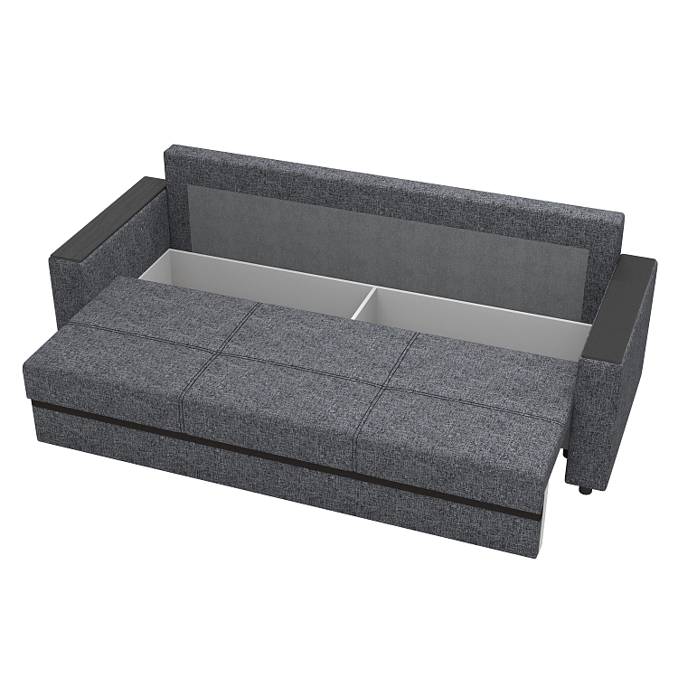 Смарт/ Диван - кровать 3-х мест рогожка серая